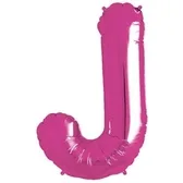 Pink Foil Letter J-0