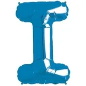Blue Foil Letter I-0