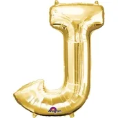 Gold Foil Letter J-0