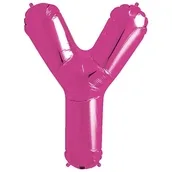 Pink Foil Letter Y-0