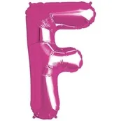 Pink Foil Letter F-0