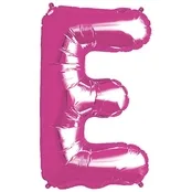 Pink Foil Letter E-0