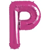 Pink Foil Letter P-0