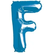 Blue Foil Letter F-0