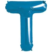 Blue Foil Letter T-0