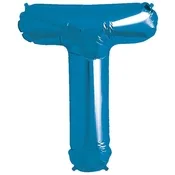 Blue Foil Letter T-0