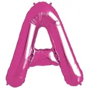 Pink Foil Letter A-0