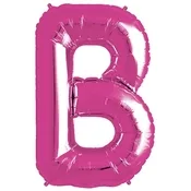 Pink Foil Letter B-0