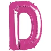 Pink Foil Letter D-0