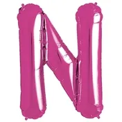 Pink Foil Letter N-0