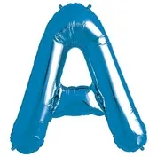 Blue Foil Letter A-0