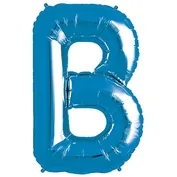 Blue Foil Letter B-0