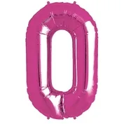 Pink Foil Letter O-0