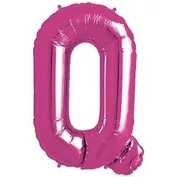 Pink Foil Letter Q-0