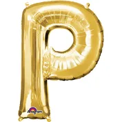 Gold Foil Letter P-0
