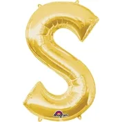 Gold Foil Letter S-0