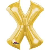 Gold Foil Letter X-0