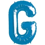 Blue Foil Letter G-0