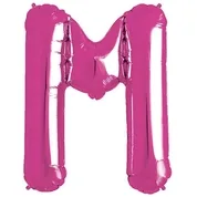 Pink Foil Letter M-0