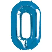 Blue Foil Letter O-0