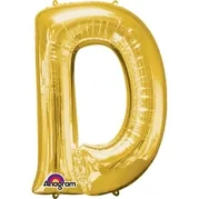 Gold Foil Letter D-0