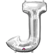 Silver Foil Letter J-0