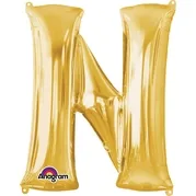 Gold Foil Letter N-0