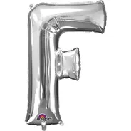 Silver Foil Letter F-0