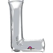 Silver Foil Letter L-0