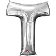 Silver Foil Letter T-0