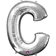 Silver Foil Letter C-0