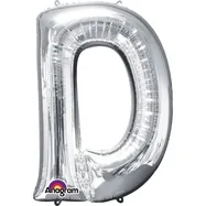 Silver Foil Letter D-0