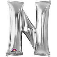 Silver Foil Letter N-0