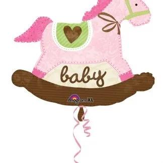 Baby Girl Rocking Horse Supershape-0