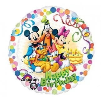 Mickey, Minnie Mouse & Friends 18" Happy Birthday Foil Balloons-0