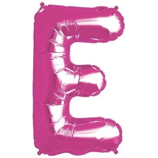Pink Foil Letter E-0