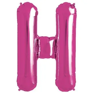 Pink Foil Letter H-0