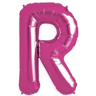 Pink Foil Letter R-0