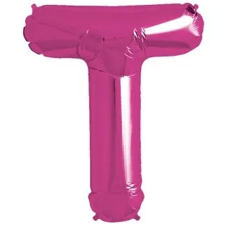 Pink Foil Letter T-0