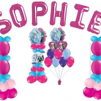 Pink Letter Balloon Arch Package-0